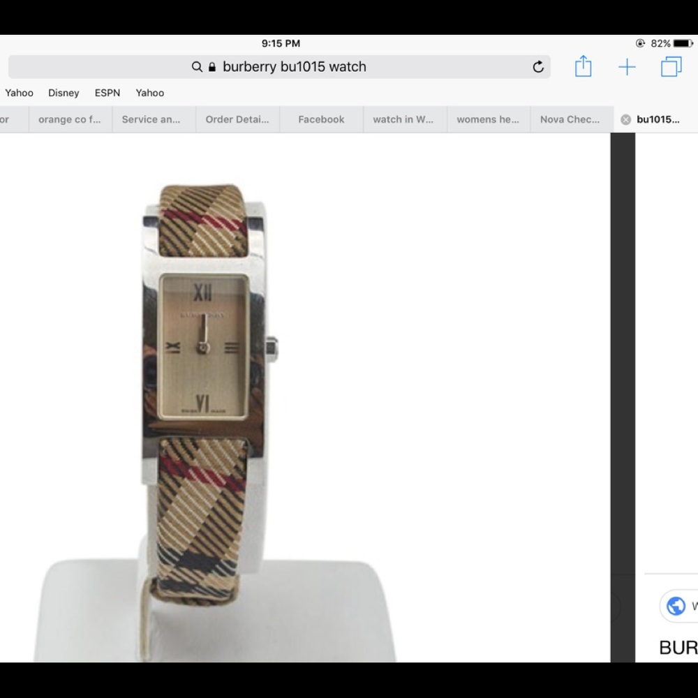 Authentic BURBERRY Heritage Watch